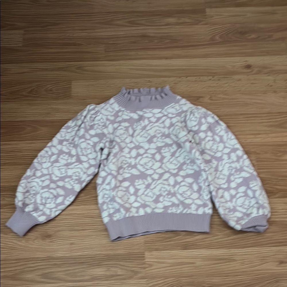 Janie and Jack Purple and White Sweater Collection
